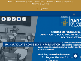 'babcock.edu.ng' screenshot