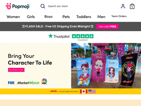 Popmoji - Official homepage screenshot