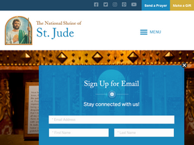 'shrineofstjude.org' screenshot