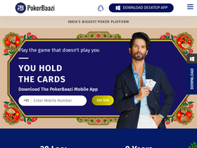 'pokerbaazi.com' screenshot
