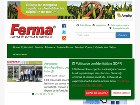 'revista-ferma.ro' screenshot