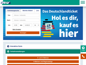 'rmv.de' screenshot