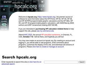 'hpcalc.org' screenshot