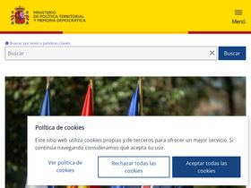 'mpt.gob.es' screenshot