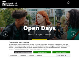 'northampton.ac.uk' screenshot