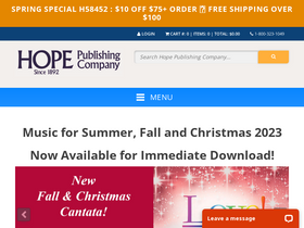 'hopepublishing.com' screenshot