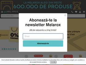 'melarox.ro' screenshot