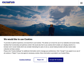 'olympusamerica.com' screenshot