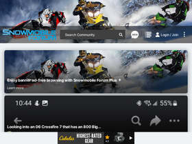 'snowmobileforum.com' screenshot