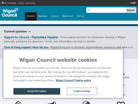 'wigan.gov.uk' screenshot