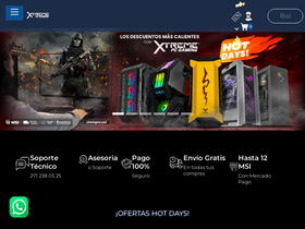 'xtremepc.com.mx' screenshot