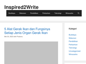 'inspired2write.com' screenshot