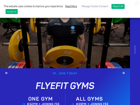 'flyefit.ie' screenshot