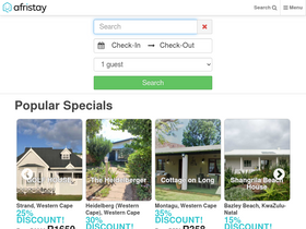 'afristay.com' screenshot