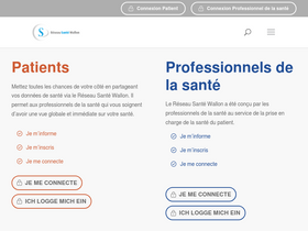 'reseausantewallon.be' screenshot