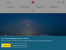 'visitwales.com' screenshot
