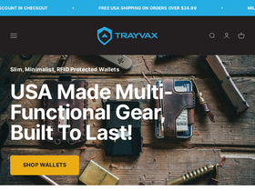 'trayvax.com' screenshot
