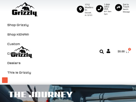 'grizzlycoolers.com' screenshot