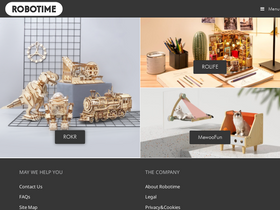 'robotime.com' screenshot
