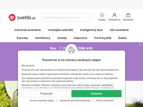 'svetla.sk' screenshot