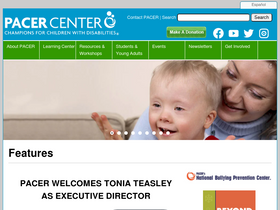 'pacer.org' screenshot