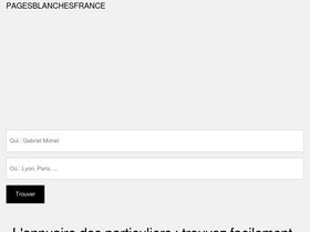 'pagesblanchesfrance.org' screenshot