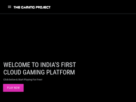 'thegamingproject.co' screenshot