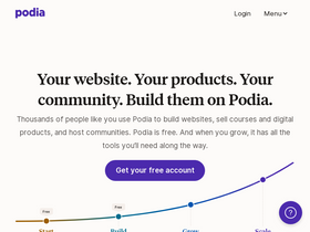 'podia.com' screenshot