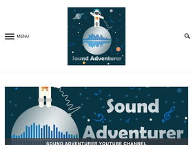 'soundadventurer.com' screenshot