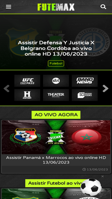 FuteMAX Oficial ⚽ - Futebol - UFC - Esportes e muito mais.