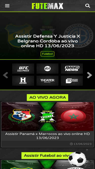 Futemax TV - App Futebol Ao Vivo Gratuitamente Sem Pulicidade