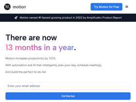 Motion - Boost productivity and manage tasks, projects, meetings seamlessly with AI.