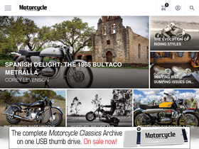 'motorcycleclassics.com' screenshot