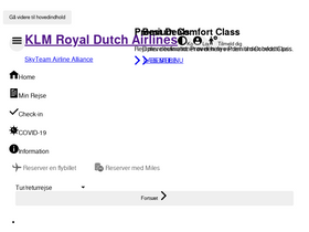 'klm.dk' screenshot