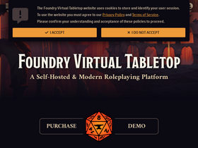 'foundryvtt.com' screenshot
