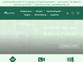 blazevideo.de homepage screenshot