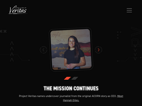 'projectveritas.com' screenshot