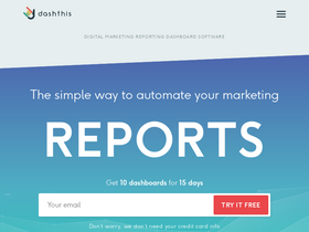 'dashthis.com' screenshot