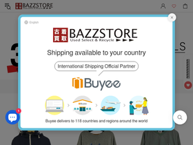 ec.bazzstore.com homepage screenshot