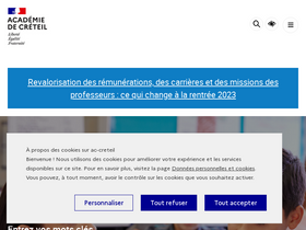 'ac-creteil.fr' screenshot