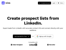 'wiza.co' screenshot