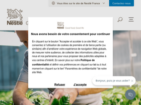 'nestle.fr' screenshot