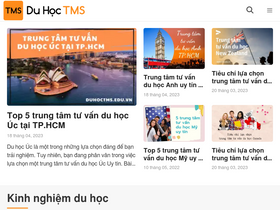 'duhoctms.edu.vn' screenshot