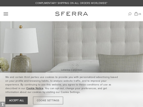 'sferra.com' screenshot