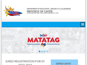 'depedcavite.com.ph' screenshot