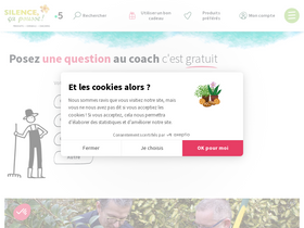 'silencecapousse-chezvous.fr' screenshot