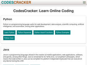 'codescracker.com' screenshot