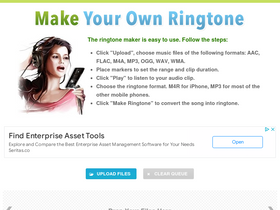 'ringtonemaker.com' screenshot