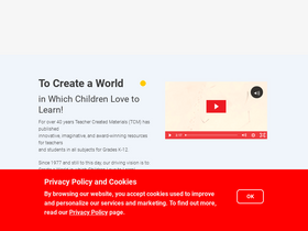 'teachercreatedmaterials.com' screenshot