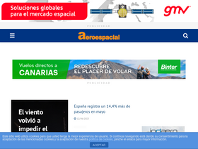 'actualidadaeroespacial.com' screenshot